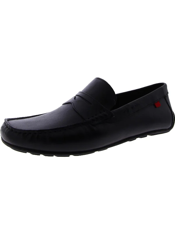 Men's formal shoes with a low - heeled designCharlton St Mens Leather Slip On Penny Loafers