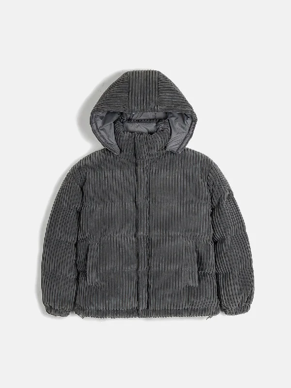 Men's formal shoes with a leather lining for breathabilityCorduroy Down Jacket