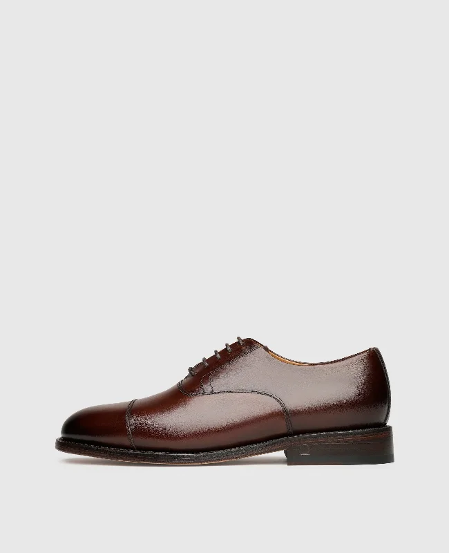 Men's boat shoes with a removable insoleElla CO - Black Brown