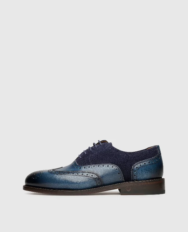 Stretchable men's boat shoes for a comfortable fitElla FBO - Blue