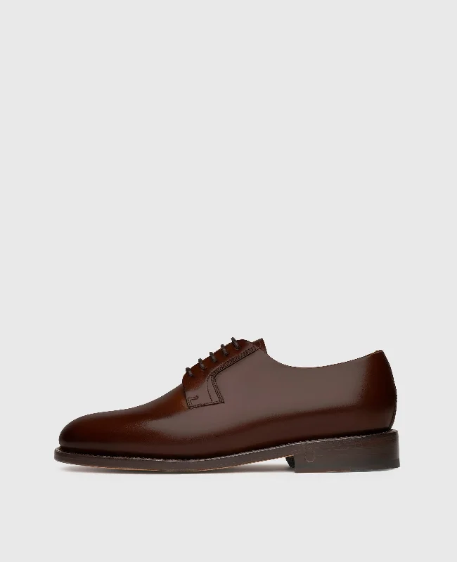 Men's boat shoes with a branded logo on the sideElla PB - Middle Brown