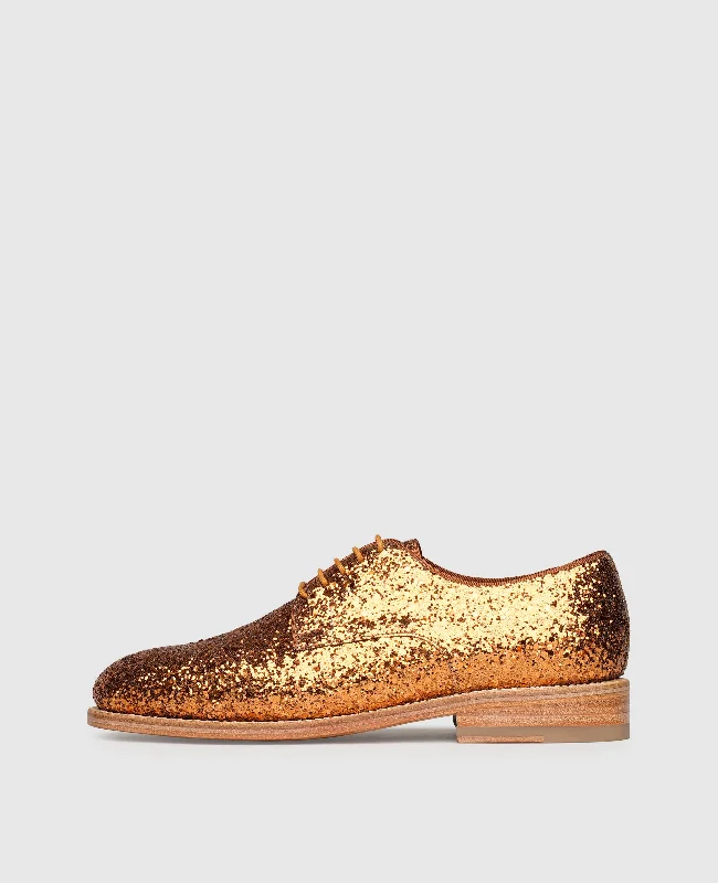 Men's boat shoes with a contrast stitchingElla PD - Gold