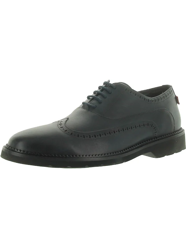 Men's formal shoes with a padded insole for comfortFREEMAN STREET Mens Faux Leather Wingtip Brogue Oxfords