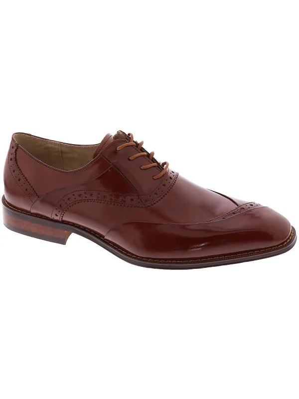 Men's formal shoes with a decorative perforationGillam Mens Leather Dressy Oxfords