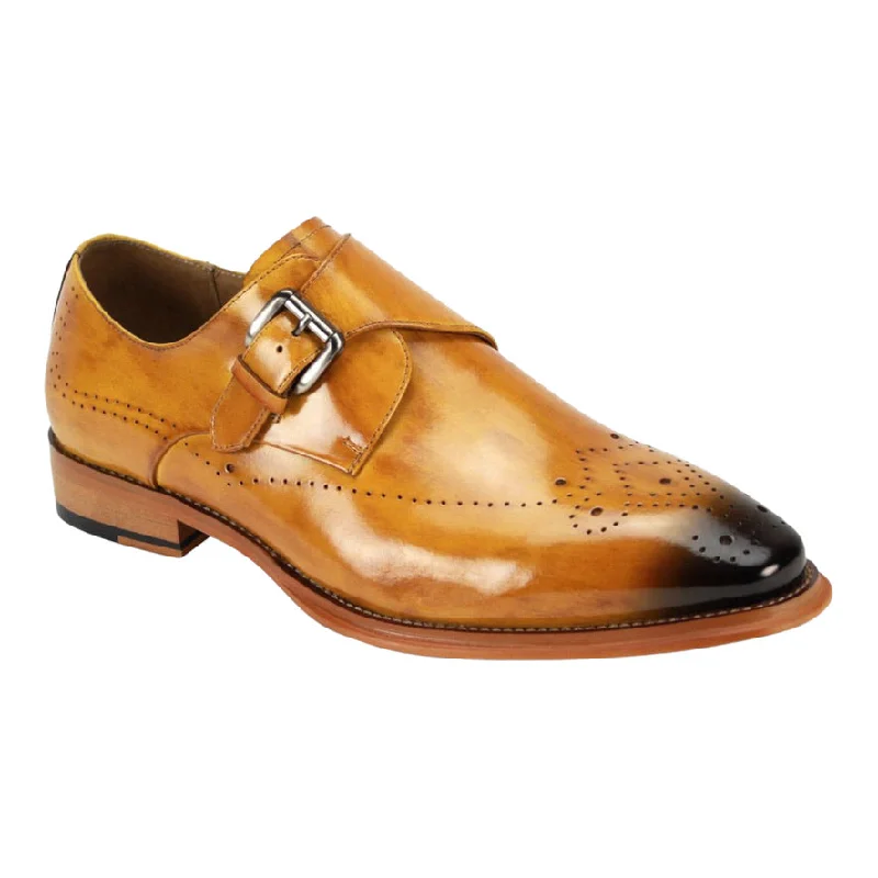 Men's formal shoes with a double monk strapGIOVANNI: JEFFERY