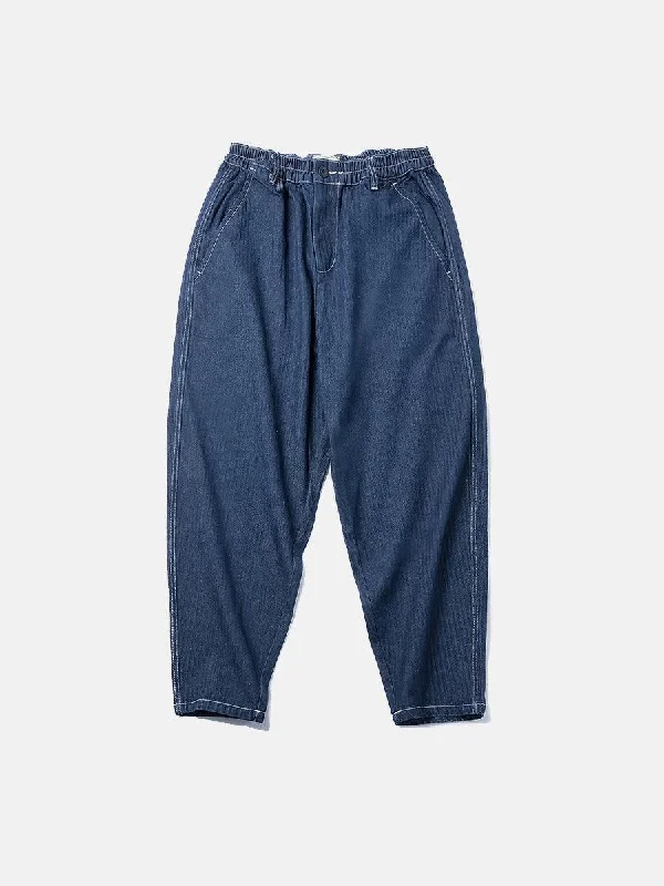Men's formal shoes with a double monk strapLoose-fitting Drawstring Lantern Denim Pants