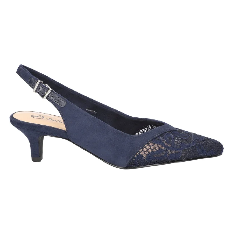 Men's formal shoes with a smooth leather finishMarquette Kitten Heel Pumps