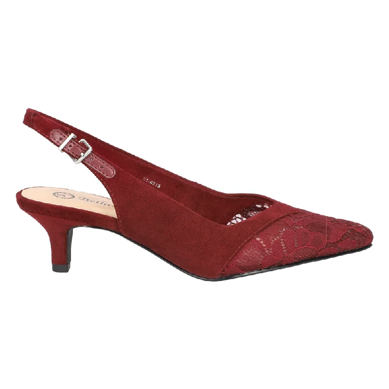 Men's formal shoes with a double monk strapMarquette Kitten Heel Pumps