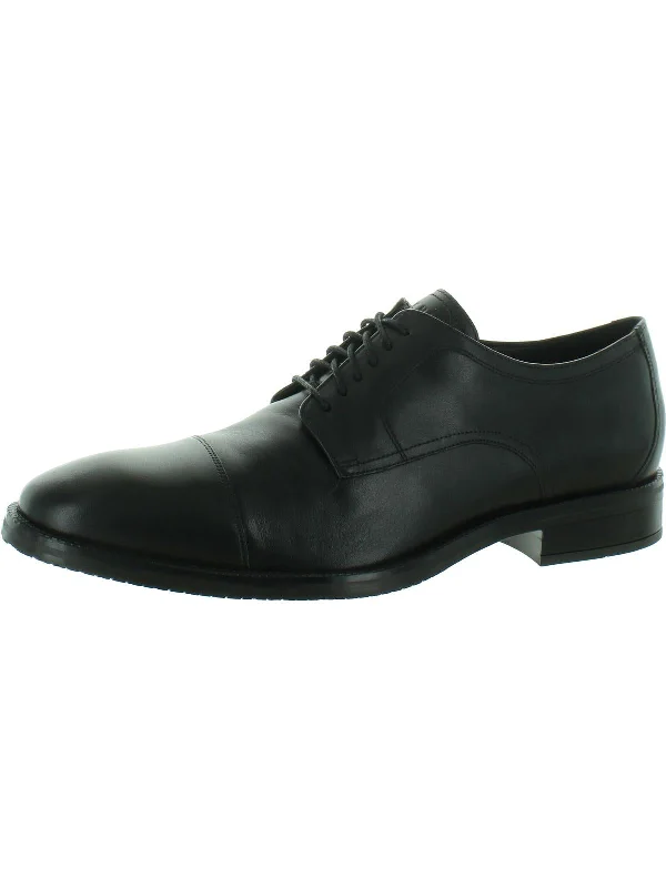 Men's formal shoes with a narrow toe boxMens Leather Lace-Up Oxfords