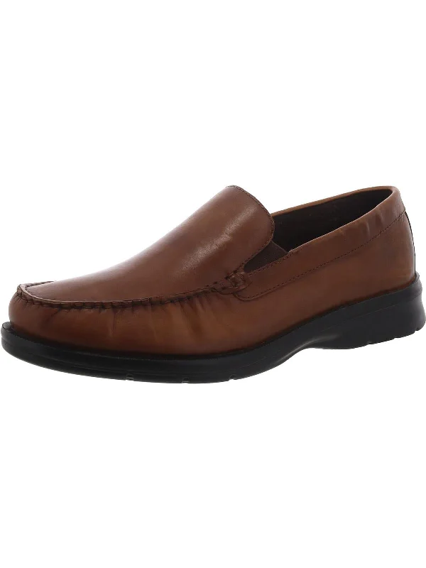 Men's formal shoes with a decorative perforationPalmer Mens Leather Slip-On Loafers
