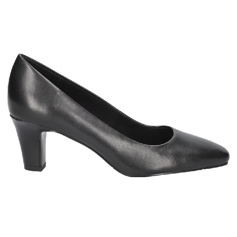 Men's formal shoes with a contrast stitching detailPoet Square Toe Pumps