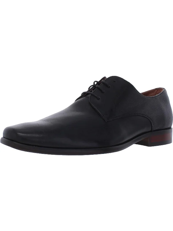 Men's formal shoes with a rubber heel cap for durabilityPostino PL OX Mens Leather Lace Up Oxfords