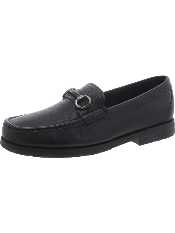 Men's formal shoes with a rubber heel cap for durabilityPreston Mens Leather Slip-On Loafers