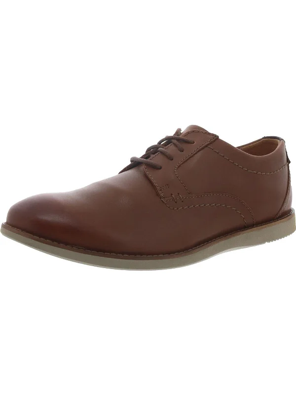 Men's formal shoes with a low - heeled designRaharto Plain  Mens Lace-Up Dressy Oxfords