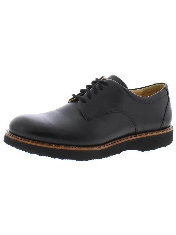 Men's leather formal Oxford shoes with a cap toeRainy Day Founder Mens Leather Breathable Oxfords