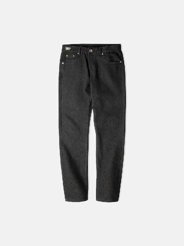 Men's formal shoes with a padded insole for comfortRetro Black Denim Pants