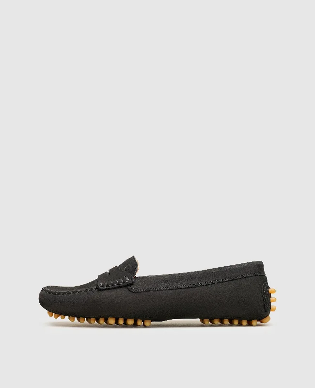 Men's boat shoes with a cushioned footbedSasha MK - Black