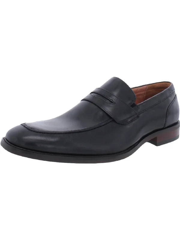 Brogue - style men's formal shoes for a sophisticated lookSorrento Mens Leather Square Toe Penny Loafers