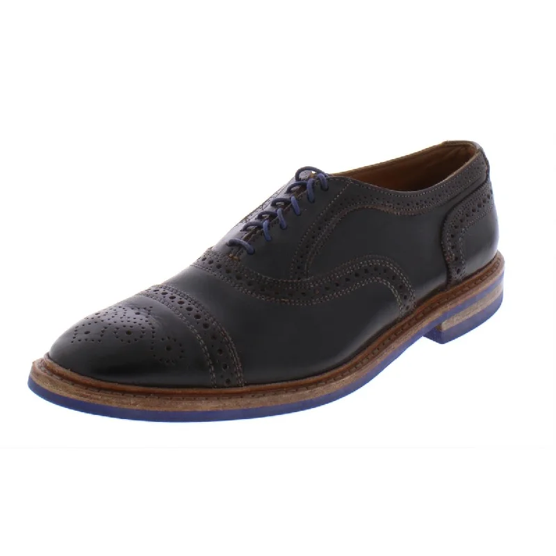 Men's formal shoes with a buckle closureStrandmonk Mens Leather Cap Toe Wingtip Shoes