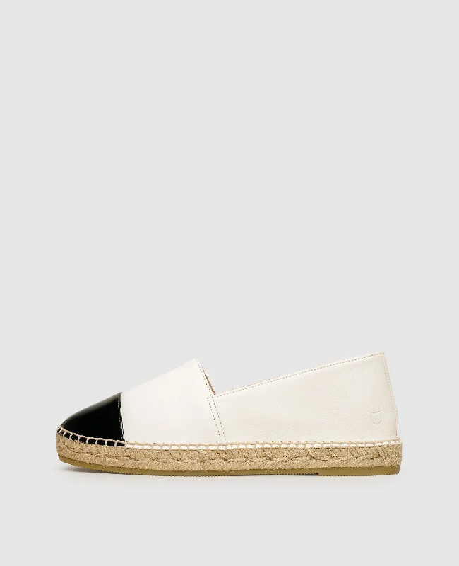 Men's boat shoes with a removable insoleTaylor CEP - White/Black