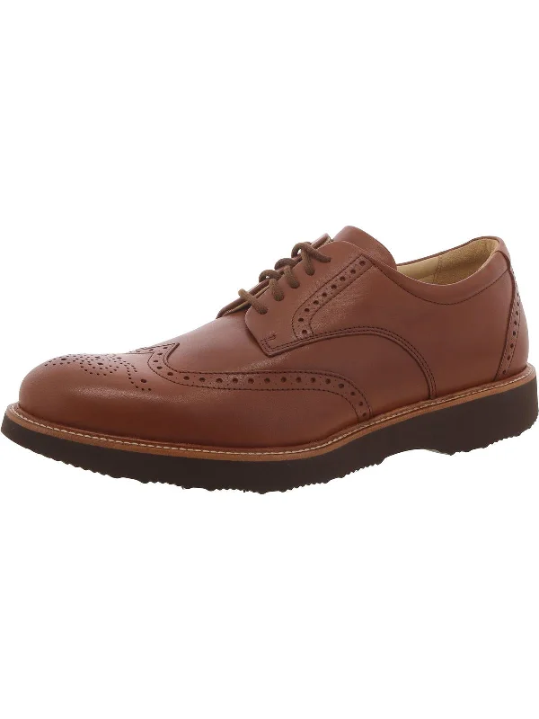 Men's formal shoes with a rubber heel cap for durabilityTipping Point Mens Leather Oxfords