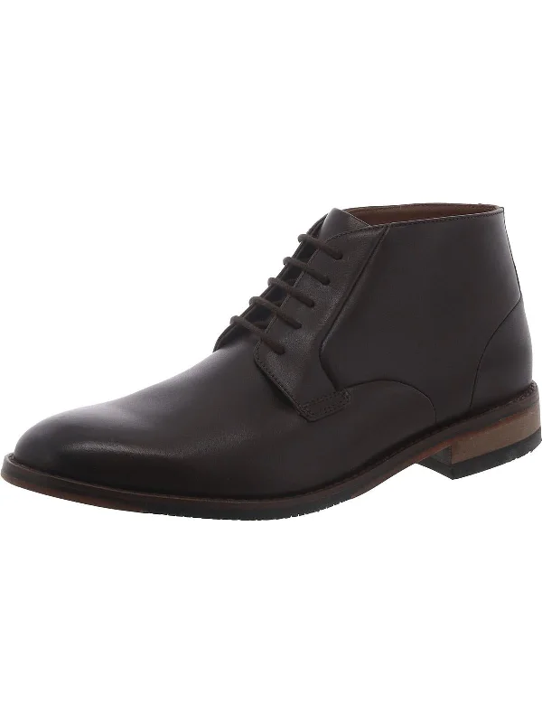 Men's formal shoes with a low - heeled designTreymore Mid Mens Leather Lace-Up Derby Shoes