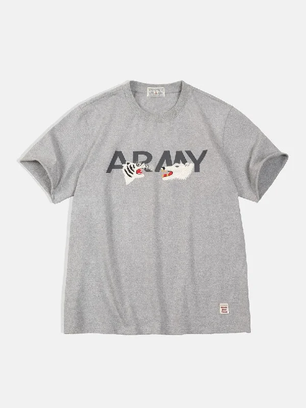 Men's formal shoes with a lace - up closureWolf and Tiger Army T-Shirt
